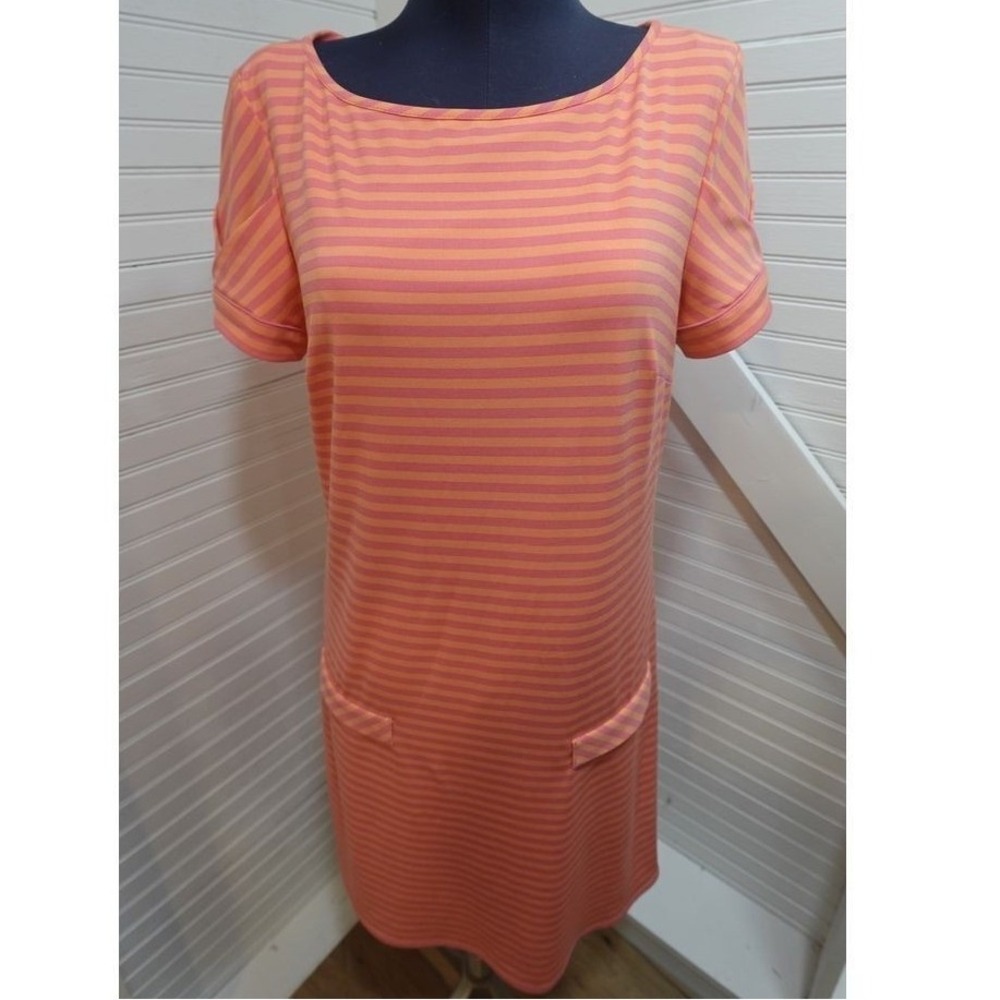 Vintage Y2K Laundry by Design Dress Women's XS Striped T-shirt Style w/ Pockets